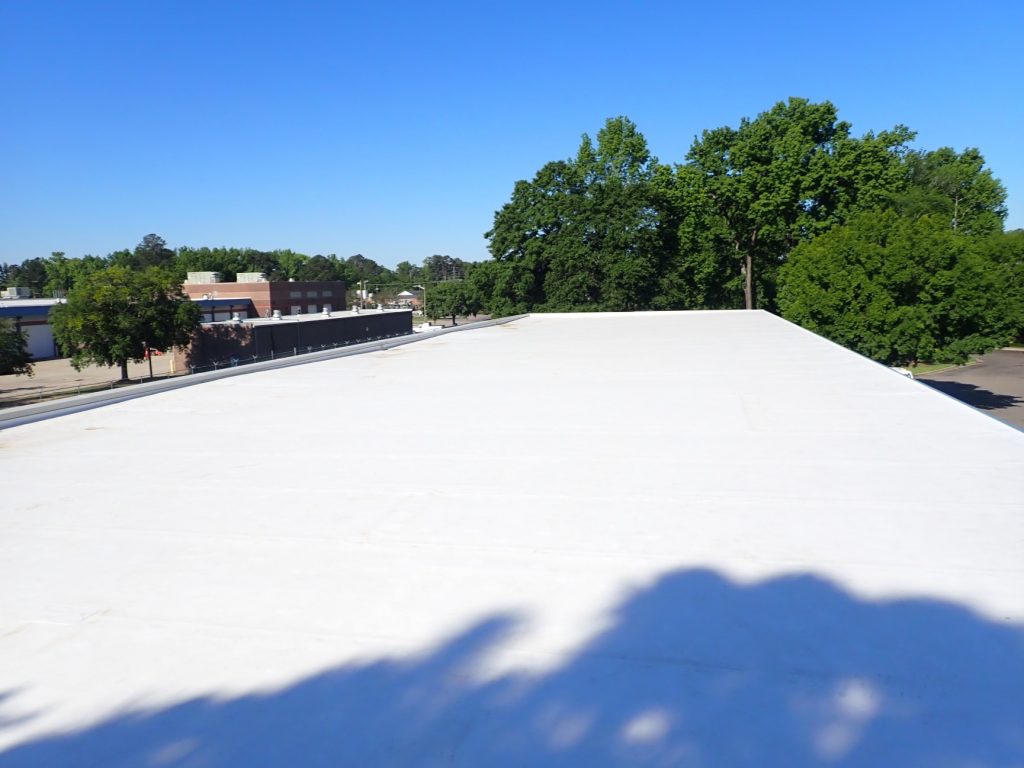 View of PWC Transfer and Thickening Buildings with Two Vehicle Sheds Roof ...
